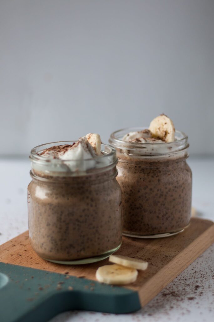 Overnight Chocolate Banana Chia Pudding The Nut Free Vegan