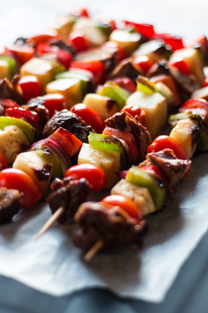 Hawaiian Seitan Skewers | www.thenutfreevegan.net