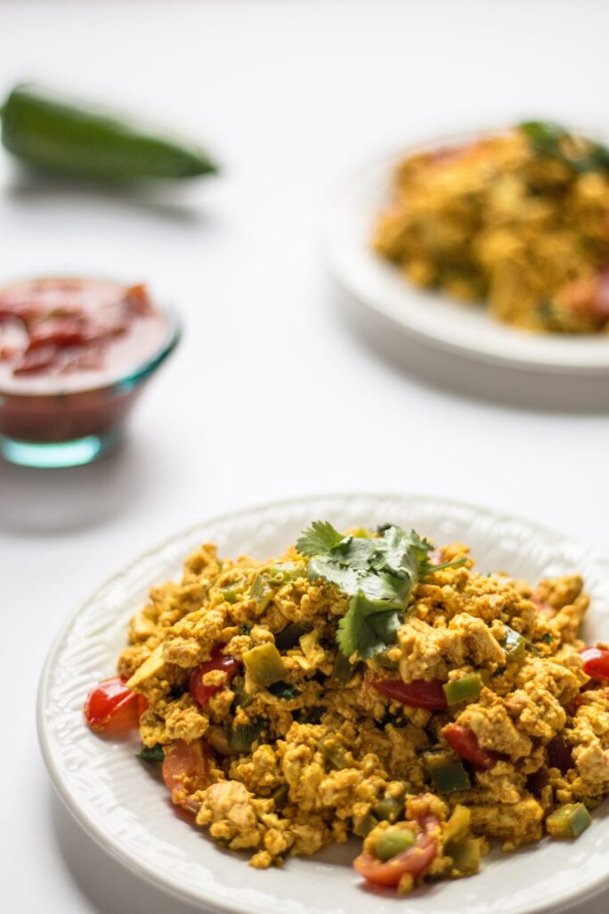 Basic Mexican Tofu Scramble - The Nut-Free Vegan