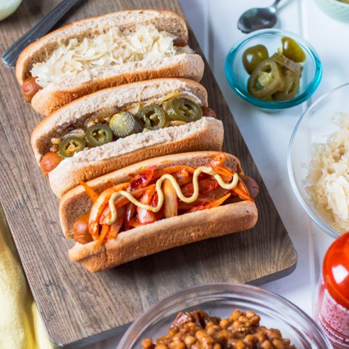 All American Hot Dogs Three Ways