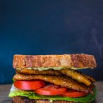 Tempeh Bacon, Lettuce and Tomato with Avocado Mayo | www.thenutfreevegan.net