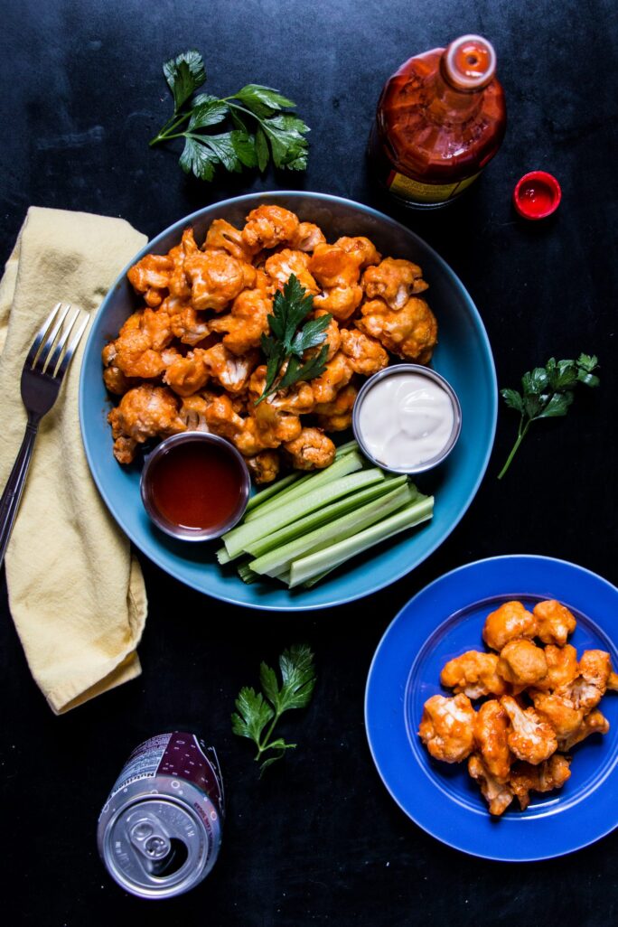 Vegan Buffalo Cauliflower Bites