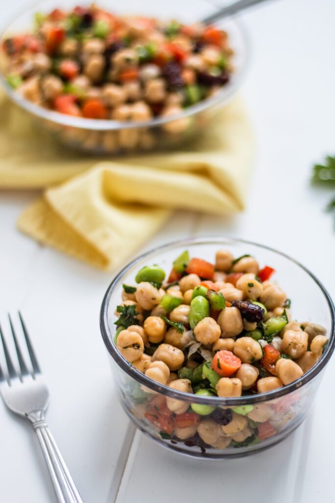 Easy Chickpea Salad - The Nut-Free Vegan