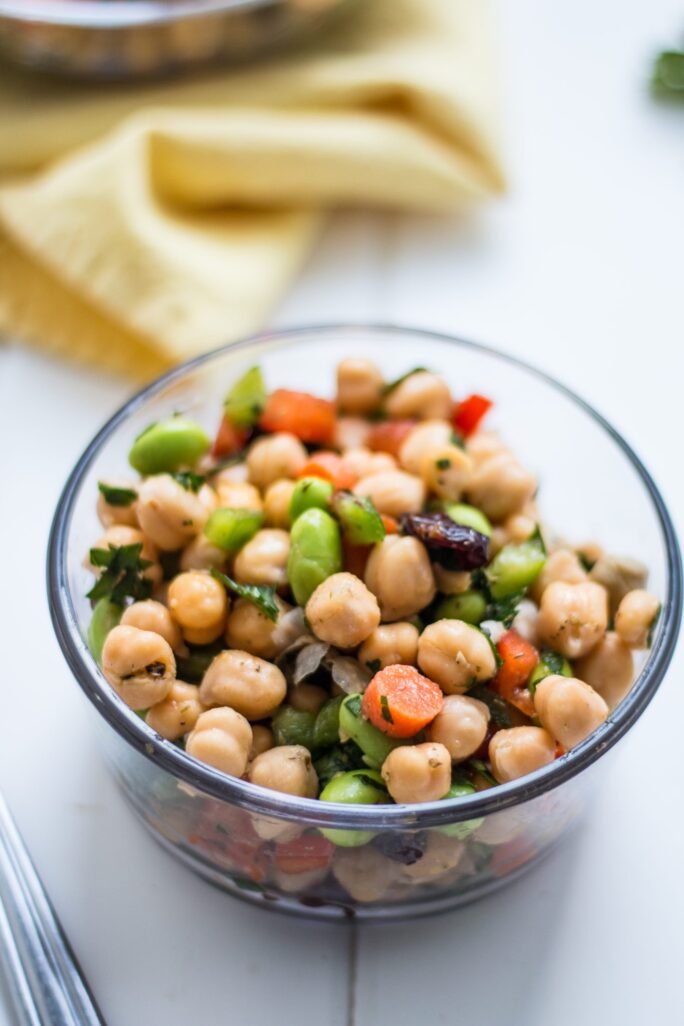 Easy Vegan Chickpea Salad | www.thenutfreevegan.net