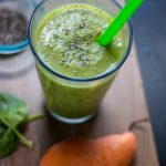 Vegan Avocado Green Super Smoothie | www.thenutfreevegan.net