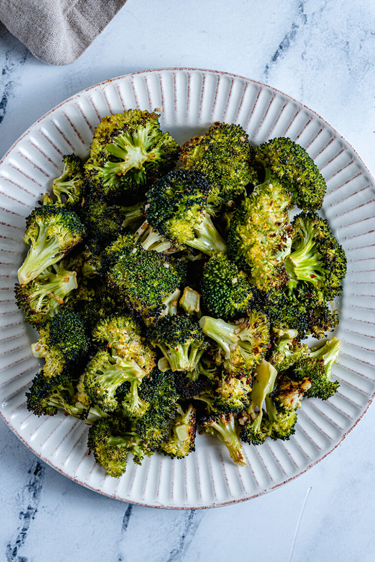 Roasted Broccoli with Garlic - The Nut-Free Vegan