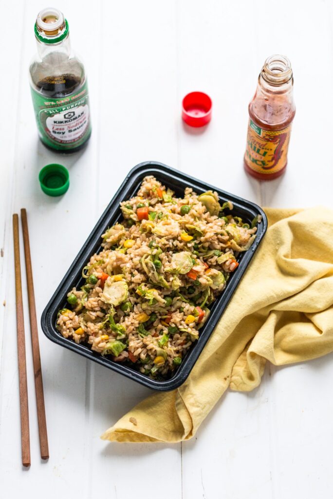 Simple Delicious Chinese Takeout Brussels Sprouts Fried Rice