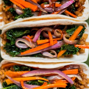 Fall Tacos with Maple Tempeh and Pumpkin Crema | www.thenutfreevegan.net
