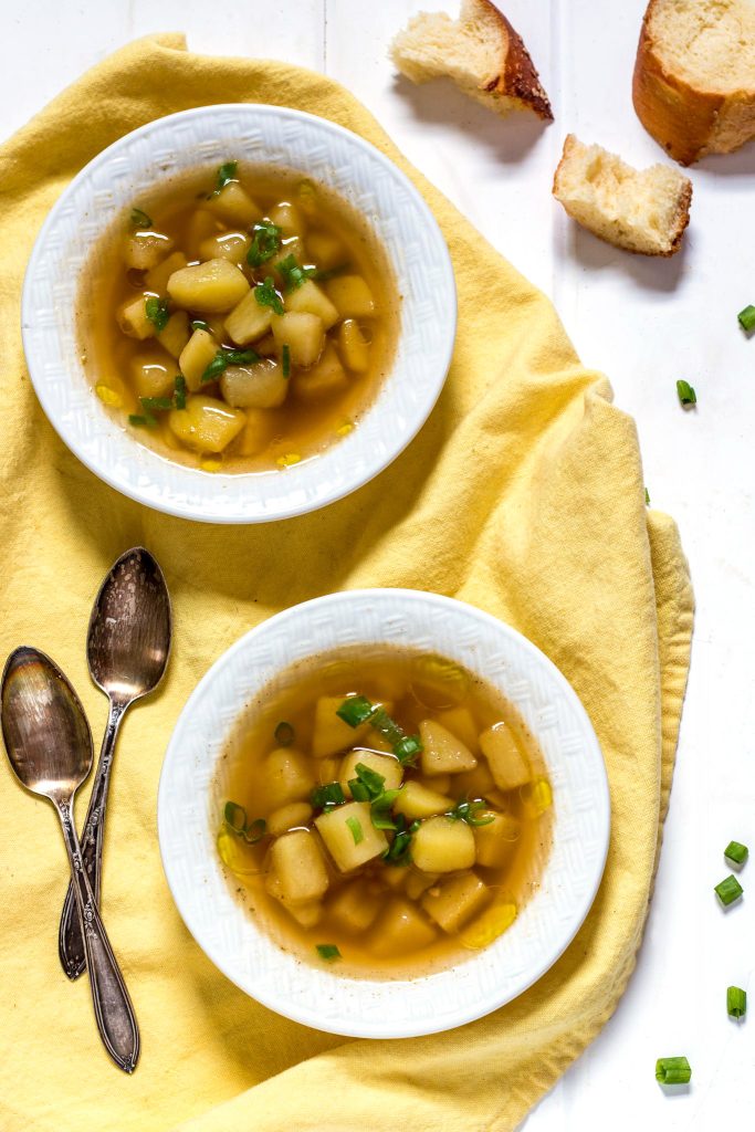 Yukon Gold Potato Soup - The Nut-Free Vegan