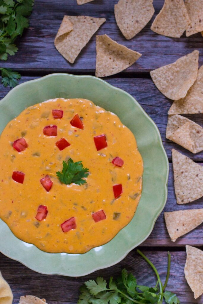 5-Minute, Nut-free Vegan Queso Dip