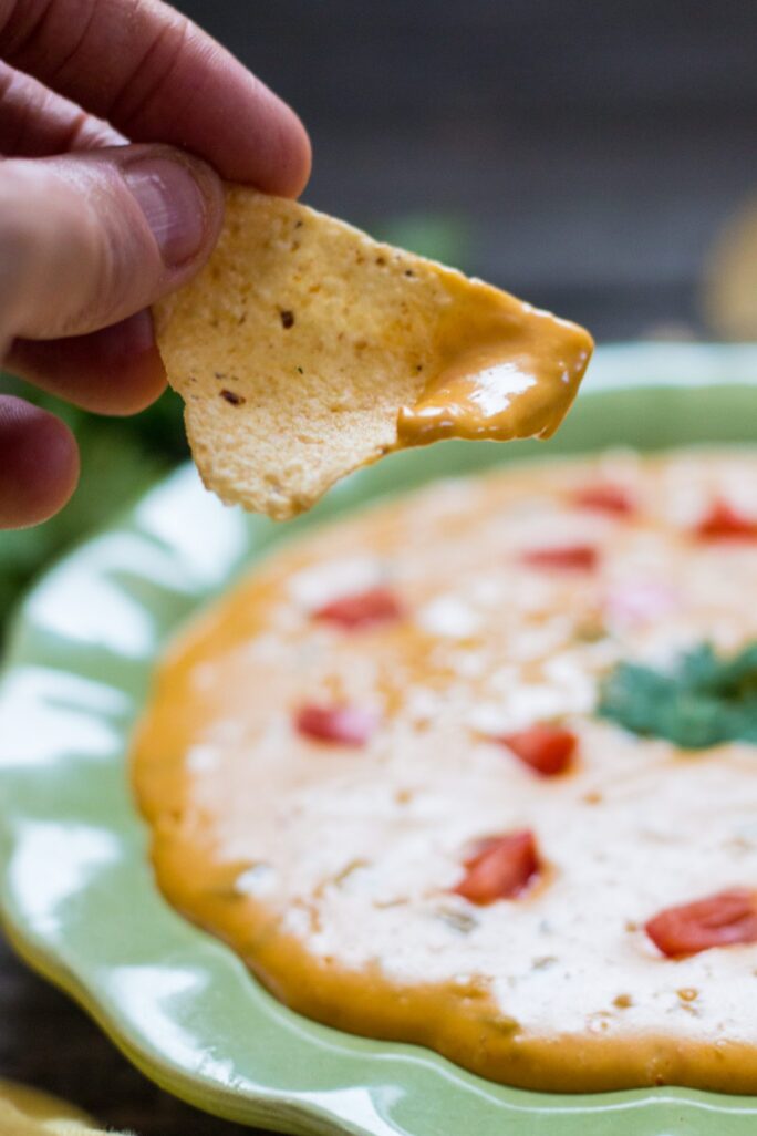 Nut-free vegan queso dip