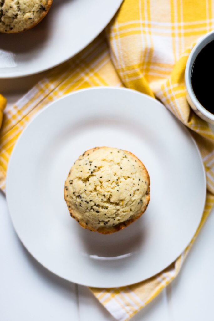 Simple, delicious dairy-free lemon chia muffins