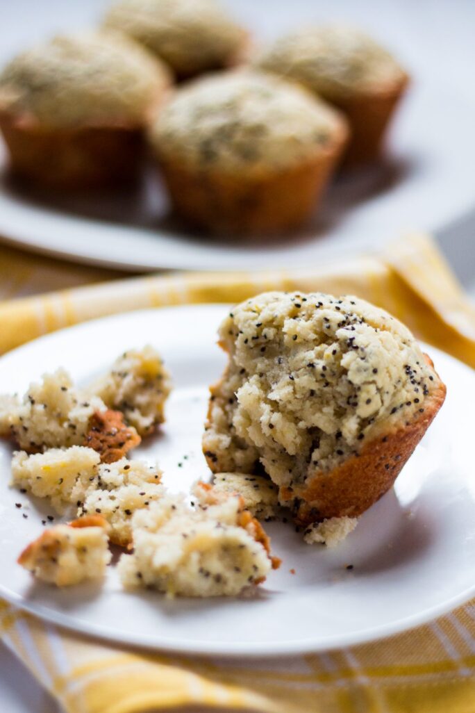 Simple, delicious dairy-free lemon chia muffins