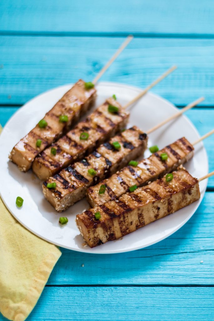 Vegan Teriyaki Tofu Skewers Appetizer Vegan Nutfreevegan