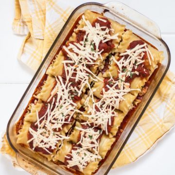Easy and delicious lasagna roll-ups vegan nutfreevegan