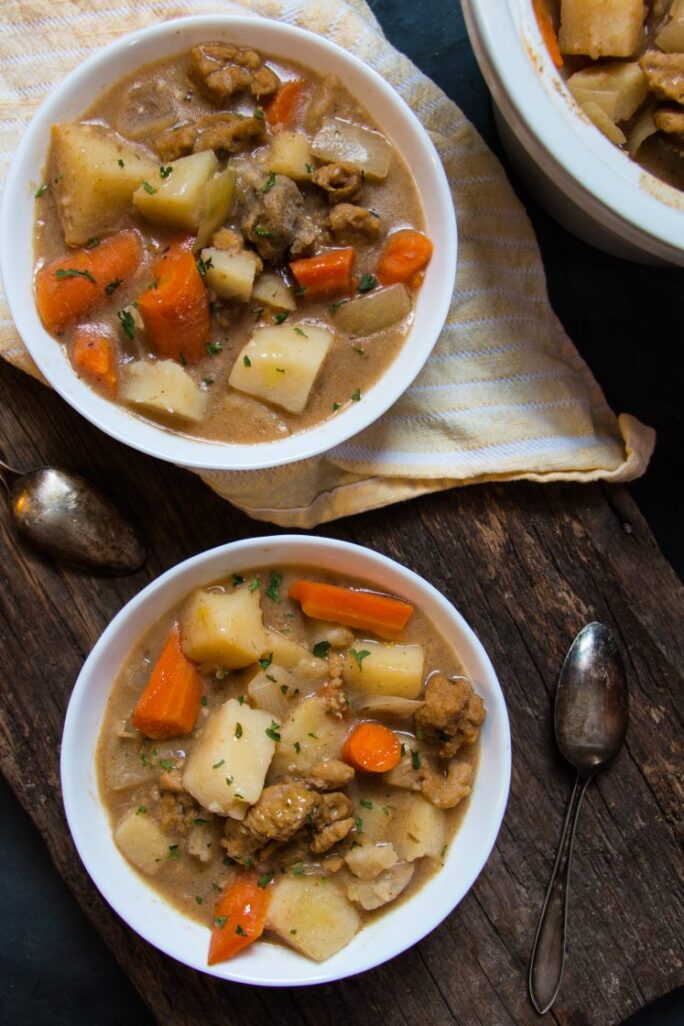 Easy Vegan Irish Stew with Seitan nutfreevegan