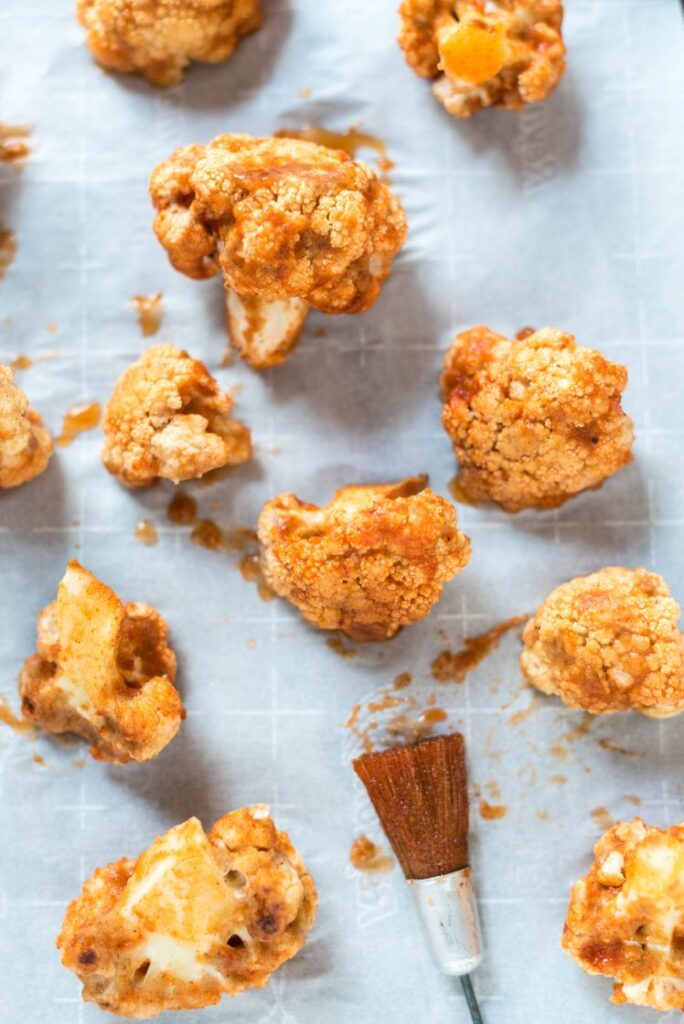 Simple and delicious Sriracha Agave Cauliflower "Wings" nutfreevegan