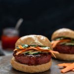 Thai Red Curry Burger with Beyond Meat Beyond Burger Vegan Nutfreevegan