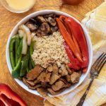 Easy Philly Cheesesteak Bowl nutfreevegan