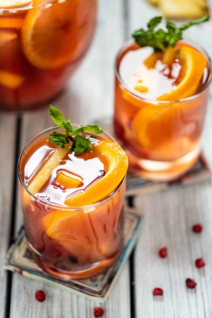 Easy and delicious Kombucha Sangria vegan nutfreevegan