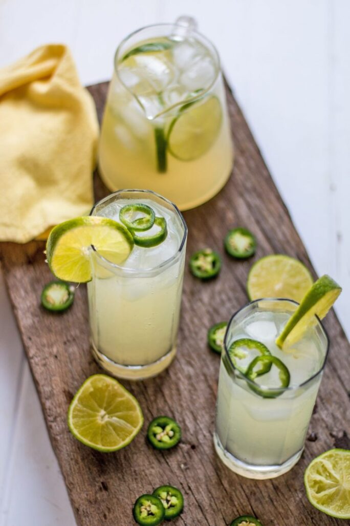 Sweet and Spicy Jalapeno Limeade