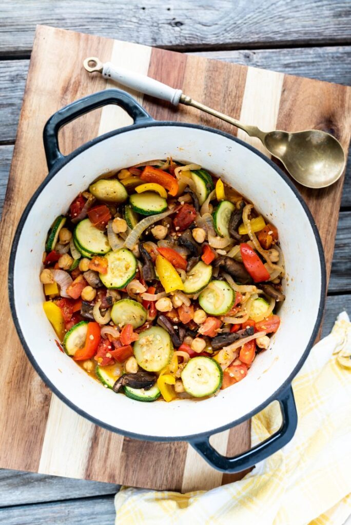 Easy Vegan Portobello Ratatouille gluten-free nutfreevegan