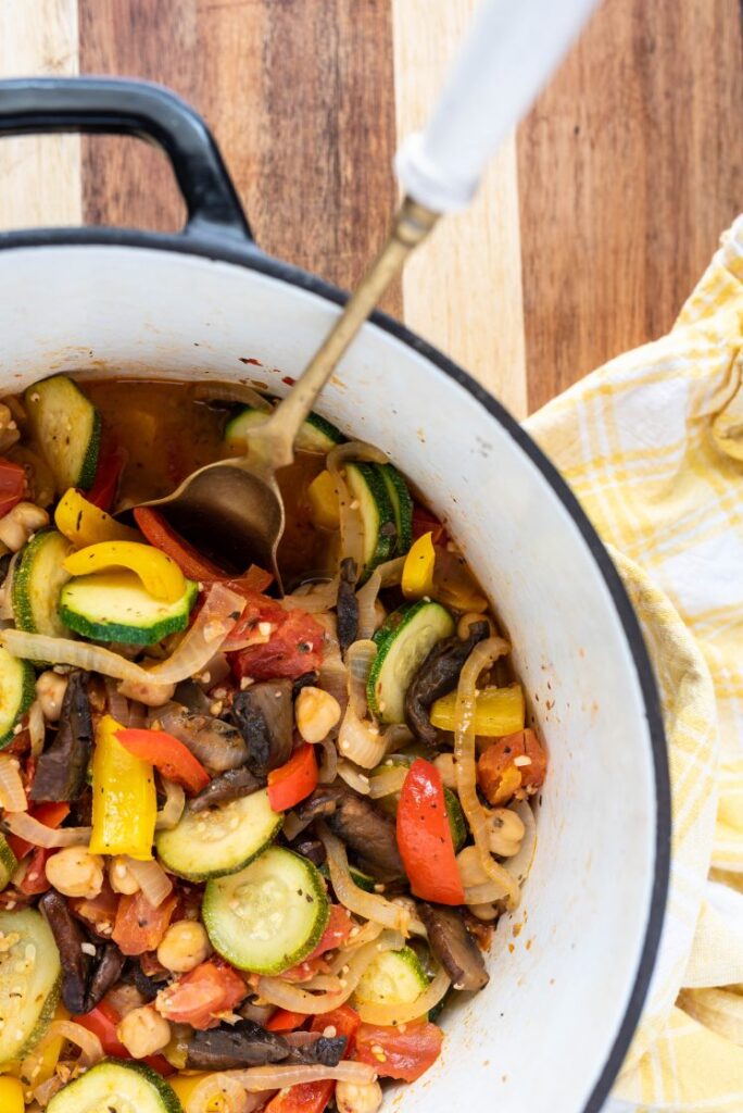 Easy Vegan Portobello Ratatouille gluten-free nutfreevegan