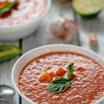 Watermelon Cantaloupe Gazpacho nutfreevegan