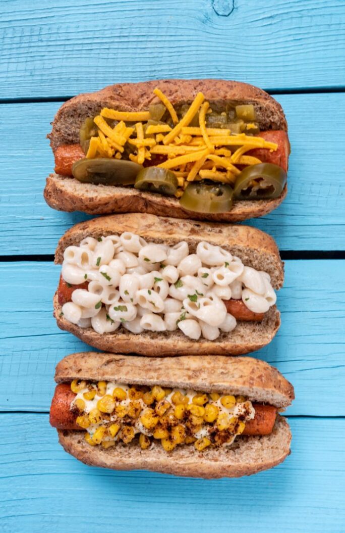 Ballpark Carrot Dogs, Three Ways Vegan