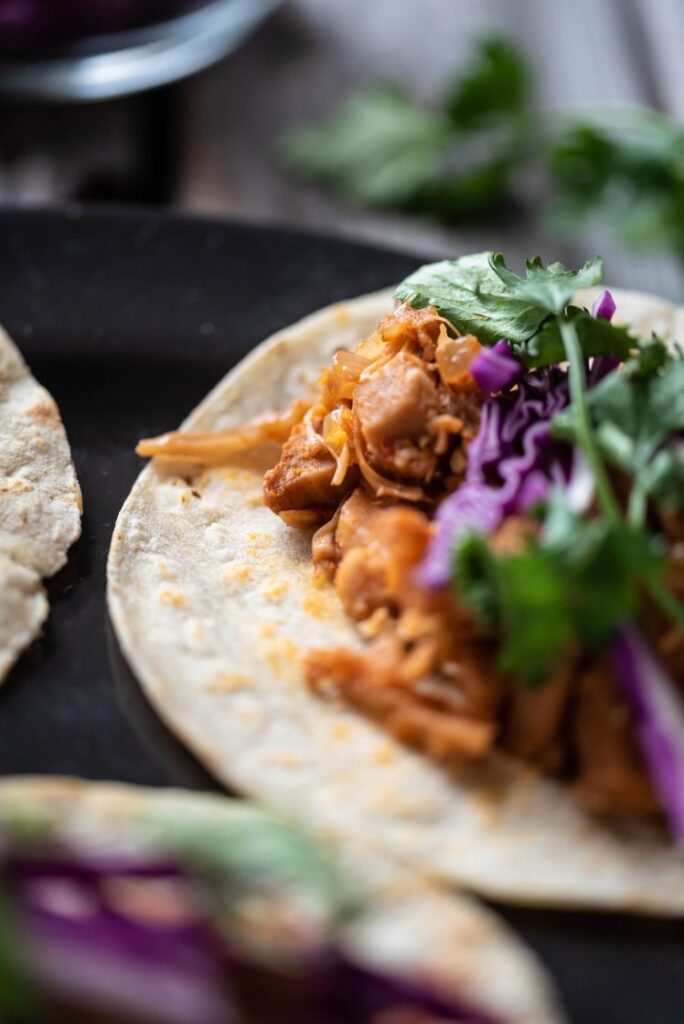 Slow Cooker Jackfruit Bulgogi Tacos