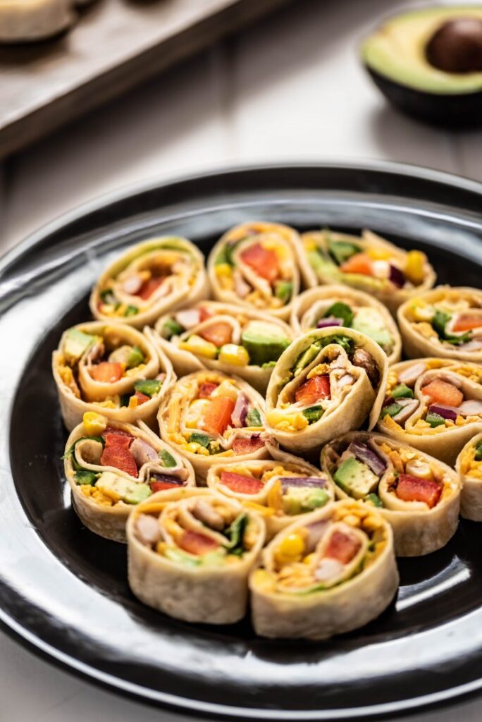 Southwestern Pinwheels - The Nut-Free Vegan