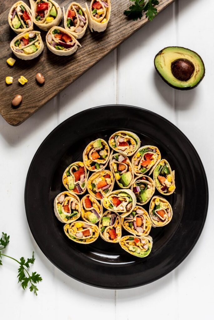 Vegan Southwest Pinwheels nutfreevegan