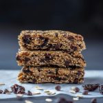 Chocolate Cherry Chia Granola Bars nutfreevegan