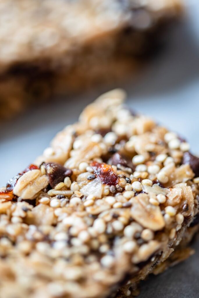 Chocolate Cherry Chia Granola Bars nutfreevegan