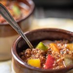 Vegan Instant Pot Stuffed Pepper Soup nutfreevegan