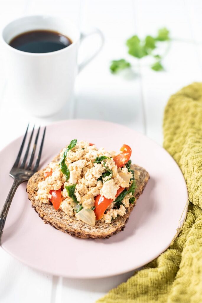 Red Curry Tofu Scramble Nutfreevegan