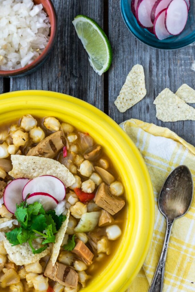 Easy southwestern pozole nutfreevegan