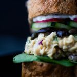 Nicoise Chickpea Salad Sandwich Nut-free vegan