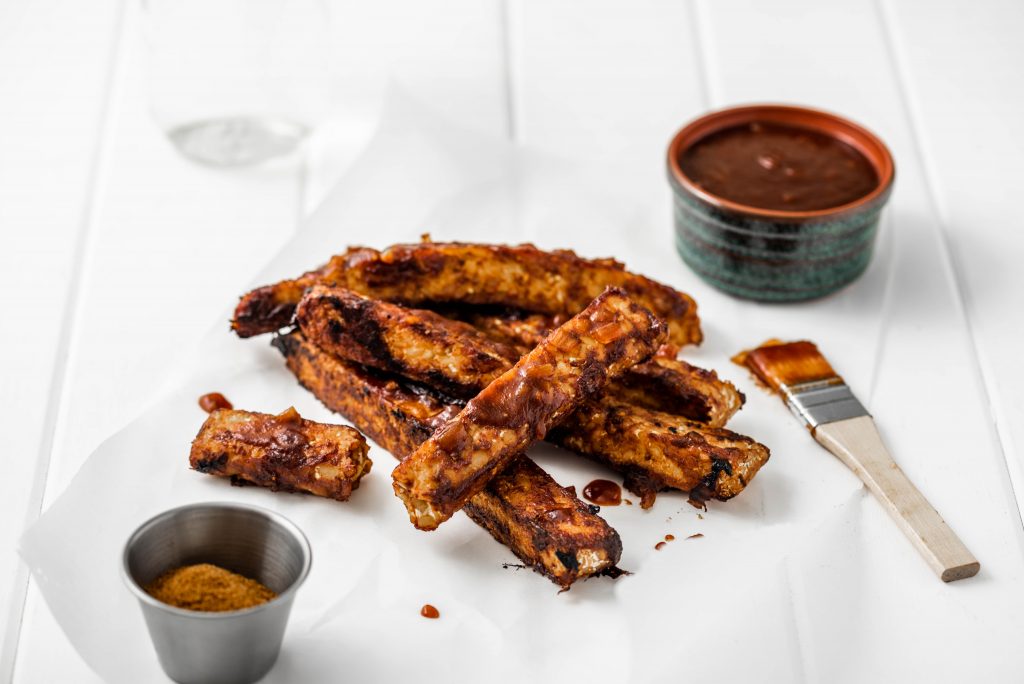 Vegan Barbecue Tempeh Ribs nutfreevegan