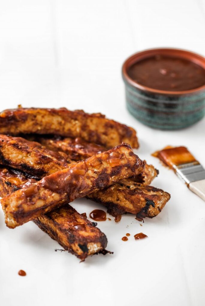 Vegan Barbecue Tempeh Ribs nutfreevegan