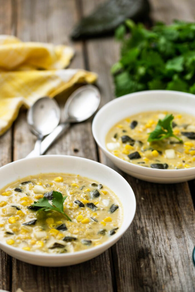 Roasted Poblano Corn Chowder