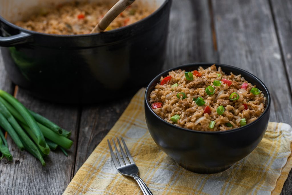 Vegetarian Cajun Rice (Meatless Dirty Rice) - StreetSmart Kitchen