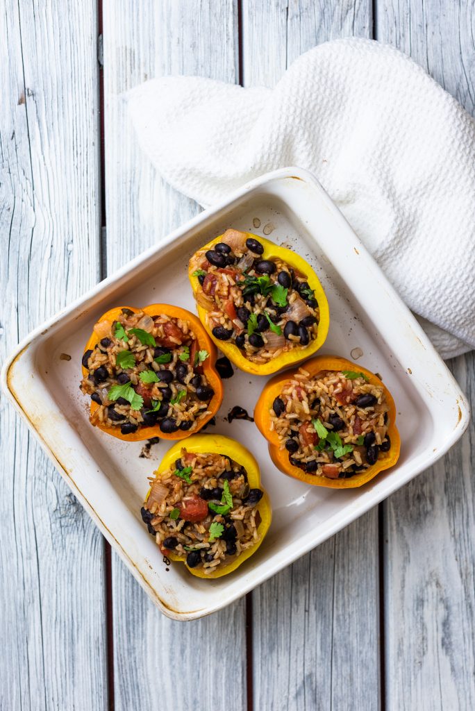 Southwestern Stuffed Peppers-The Nut-Free Vegan