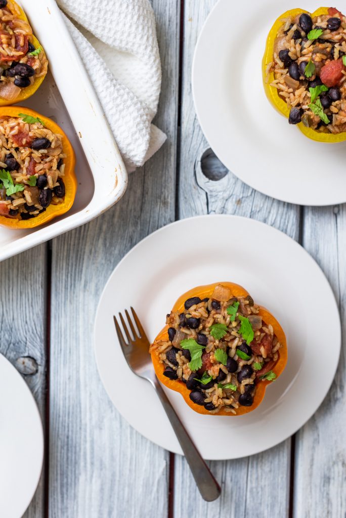 Southwestern Stuffed Peppers-The Nut-Free Vegan