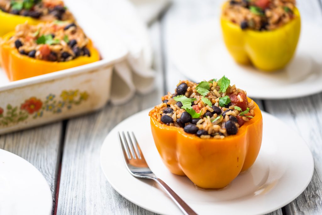 Southwestern Stuffed Peppers-The Nut-Free Vegan