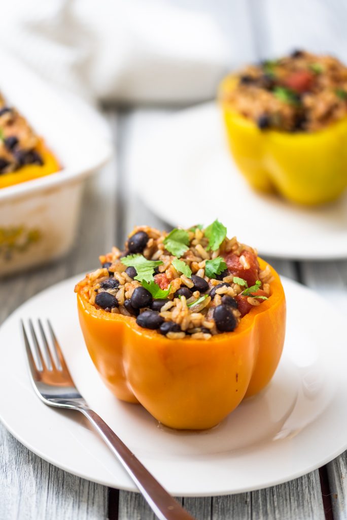 Southwestern Stuffed Peppers-The Nut-Free Vegan