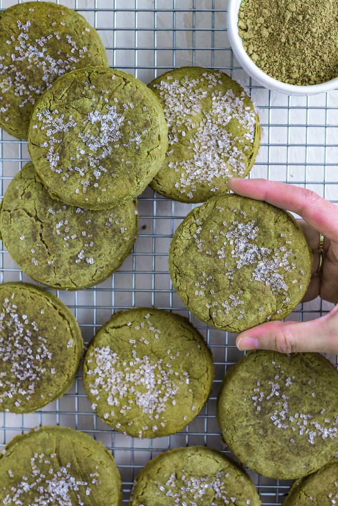 Matcha Sugar Cookies Nutfreevegan