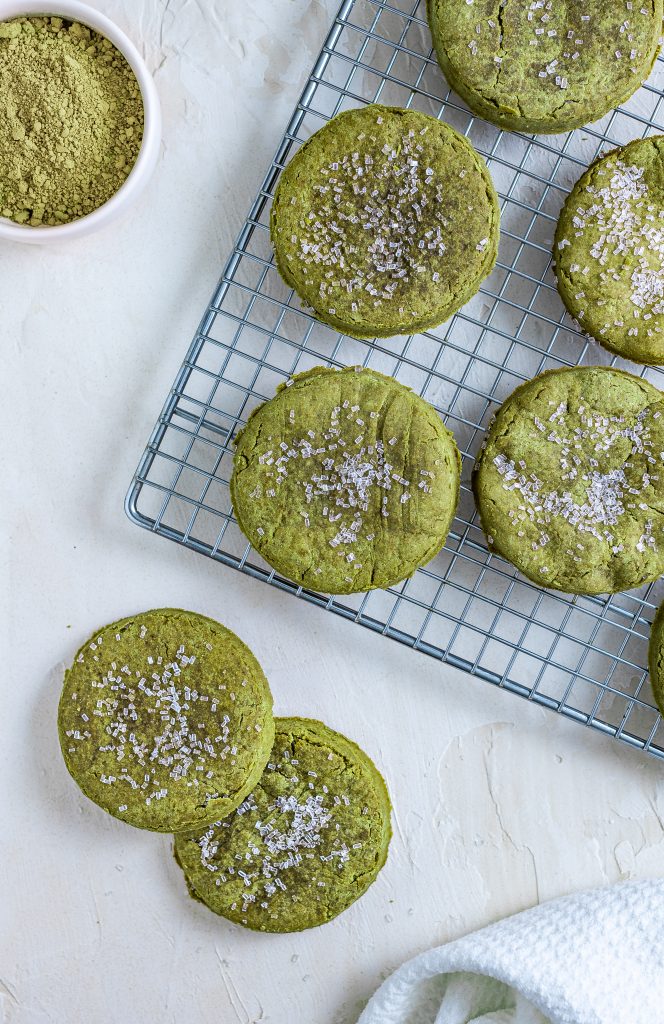 Matcha Sugar Cookies - The Nut-Free Vegan