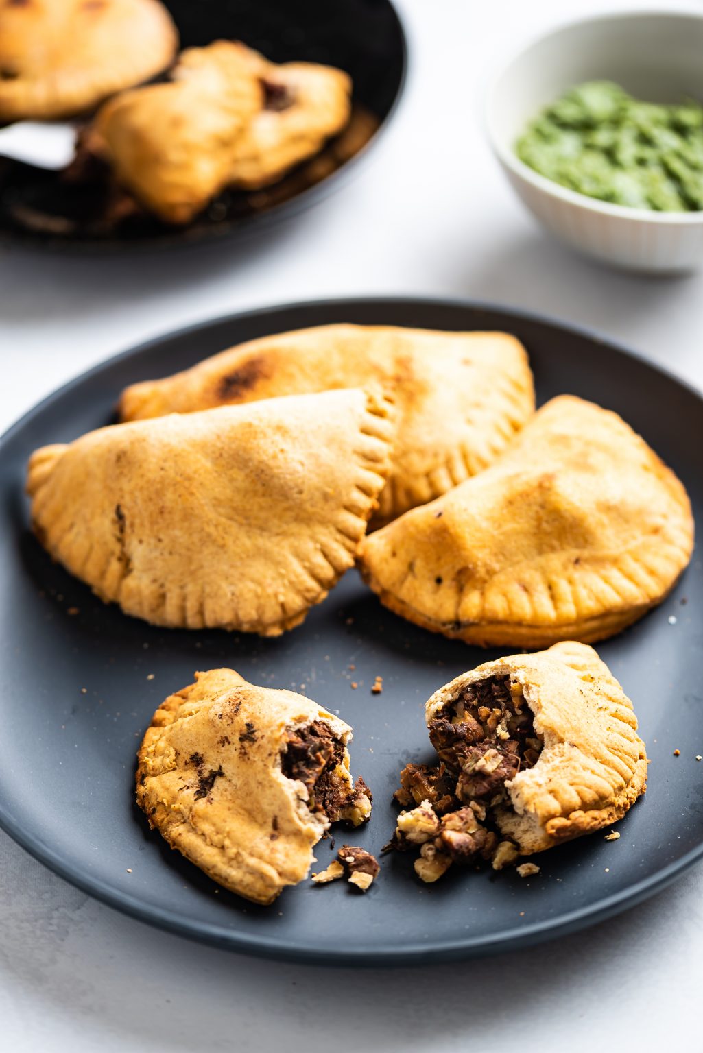 Jerk Tempeh Empanadas - The Nut-Free Vegan