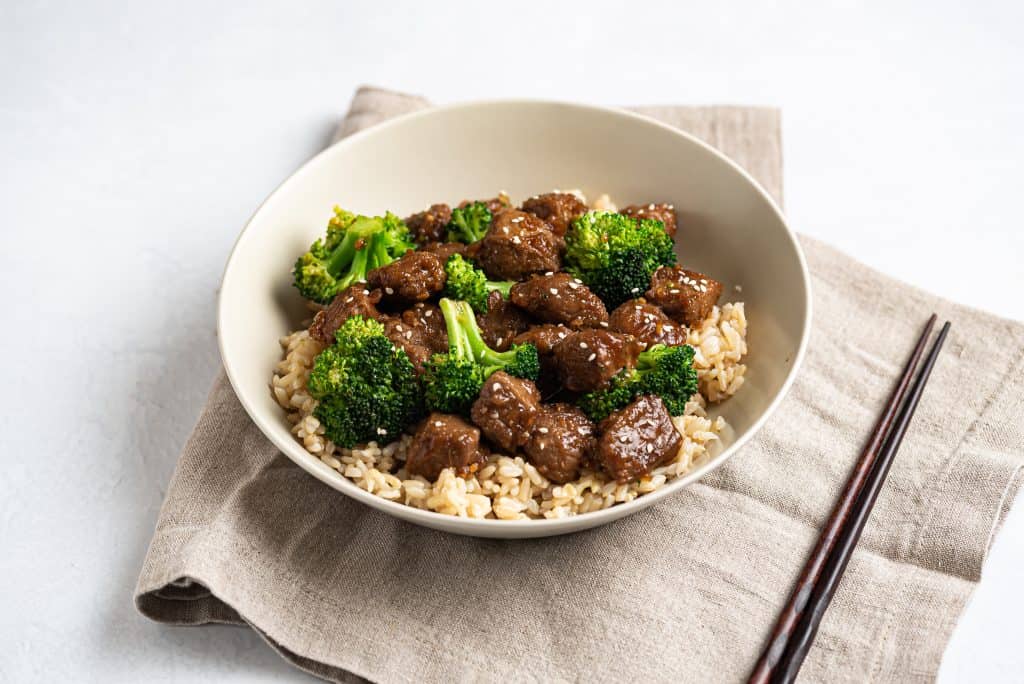 Beefless Beef and Broccoli Nutfreevegan